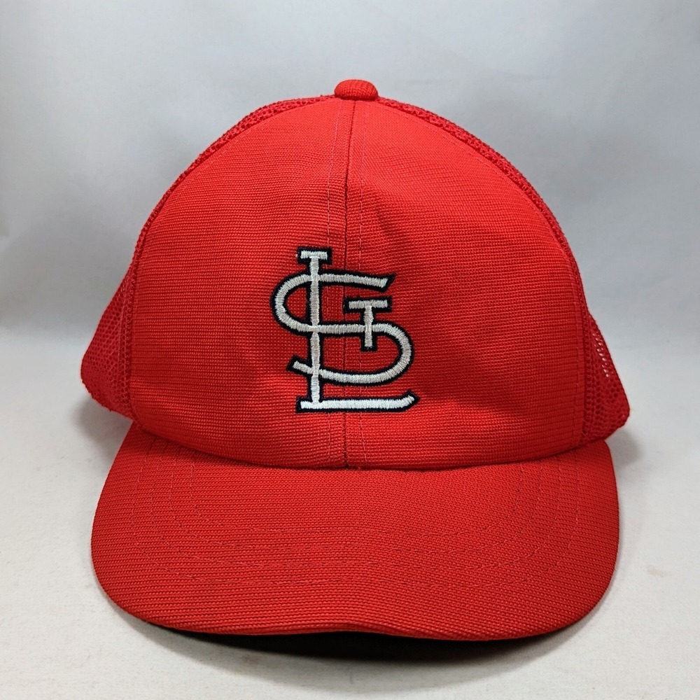 VTG St‎ Louis Cardinals MLB 80s Snapback Trucker Mesh Hat Cap Kids Boys Youth